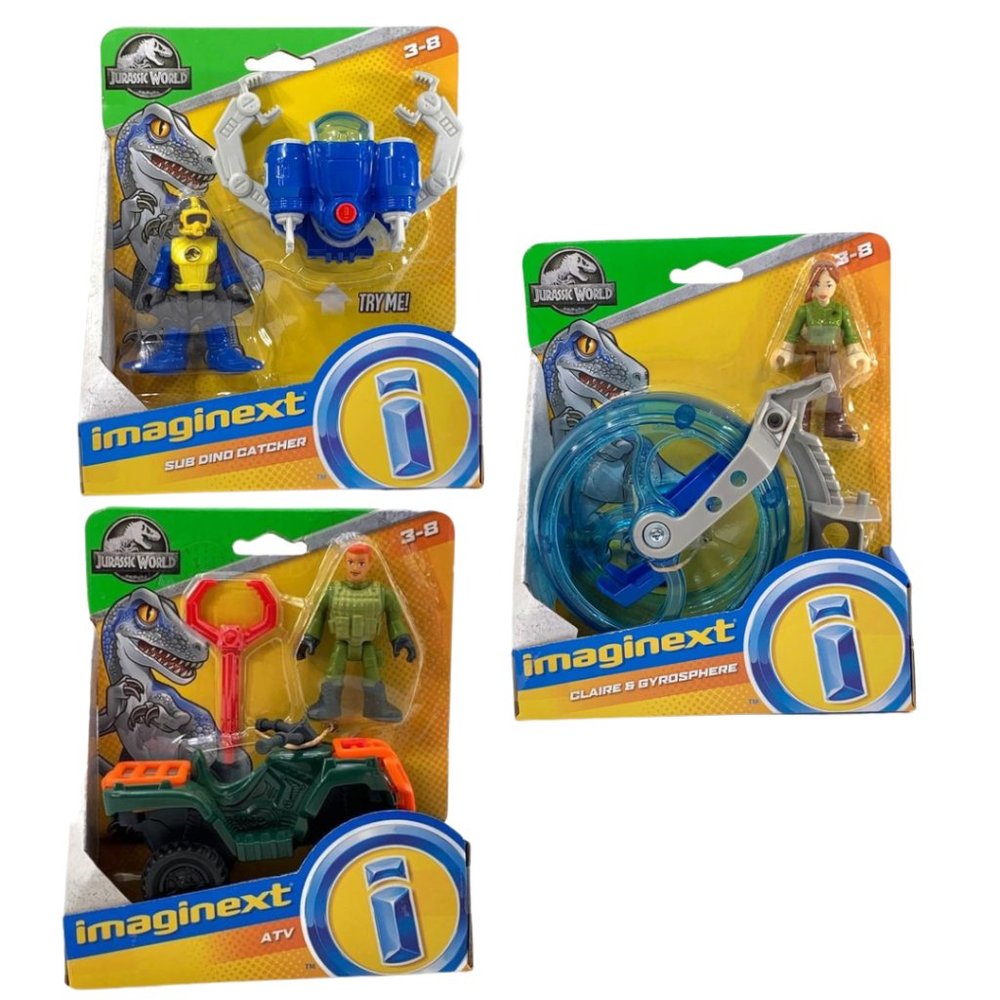 Imaginext Jurassic World Fisher Playsets 3 new